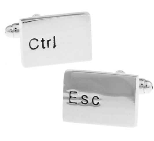 

Zestaw Spinki do mankietów pudełko Ctrl Esc it