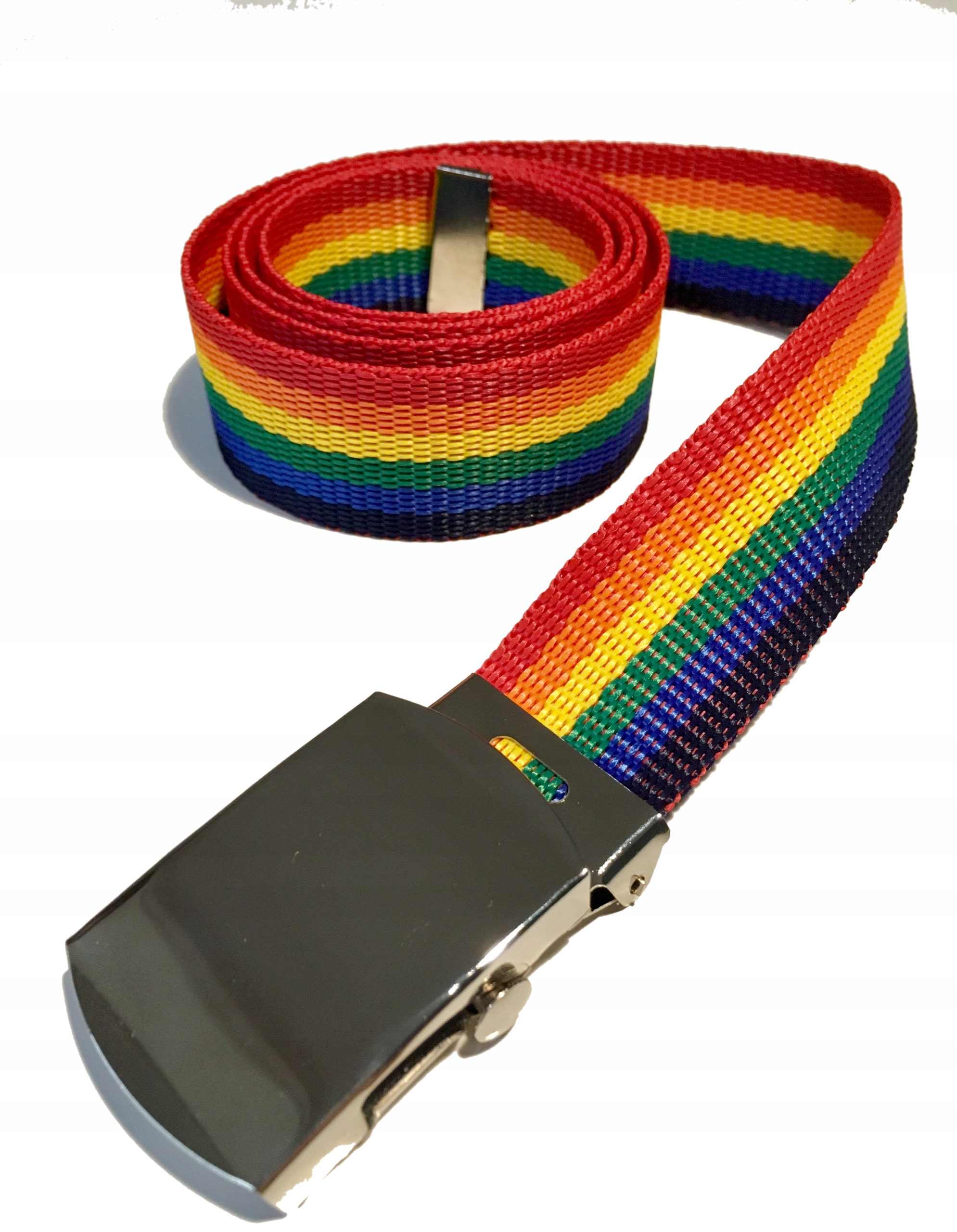 

Pasek z metalową klamrą Lgbt - 115 cm