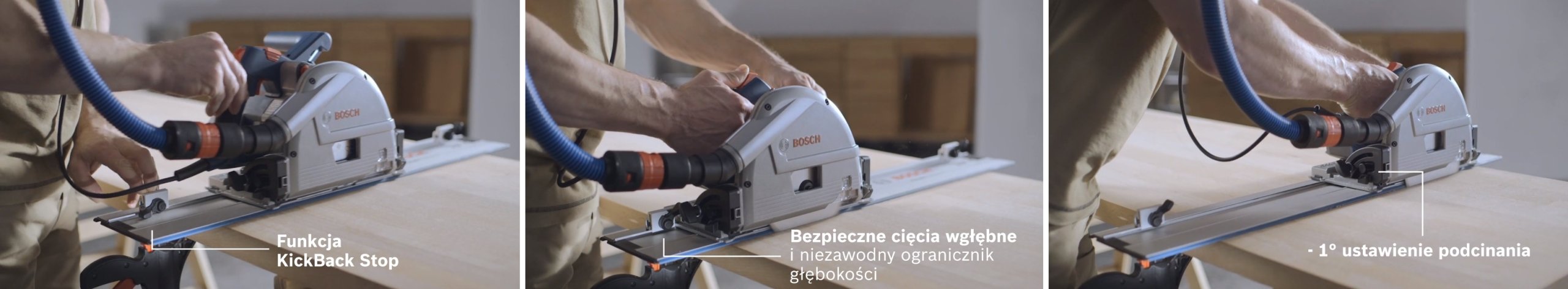 Zagłębiarka Bosch GKT 55 GCE Professional Waga urządzenia 4.7 kg