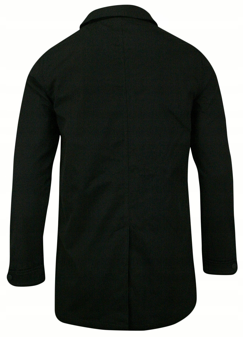 Elegancki Płaszcz - Czarny - Brave Soul - M Kolor czarny