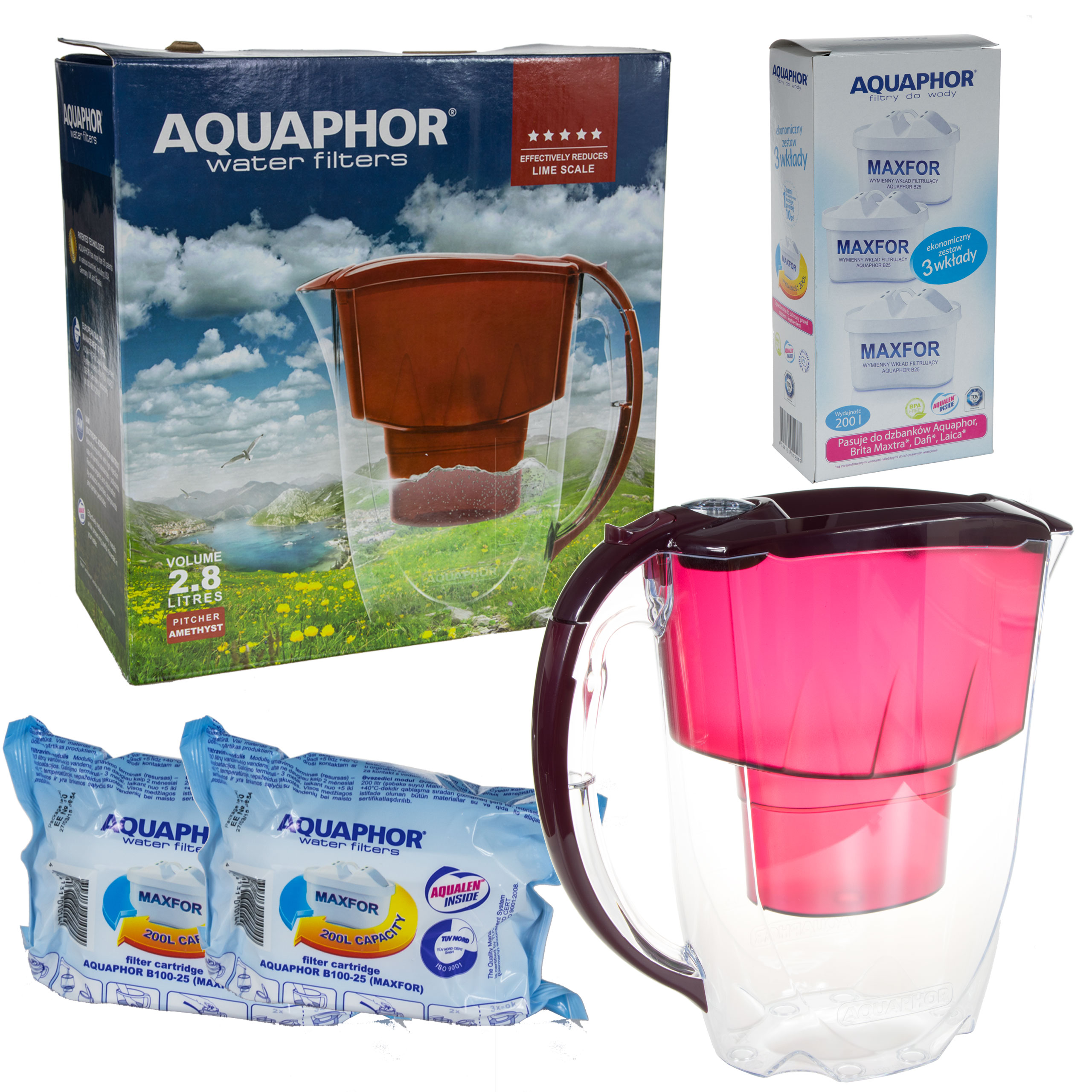 

5x Filtr Maxfor Typ Brita Maxtra + Dzbanek Gratis