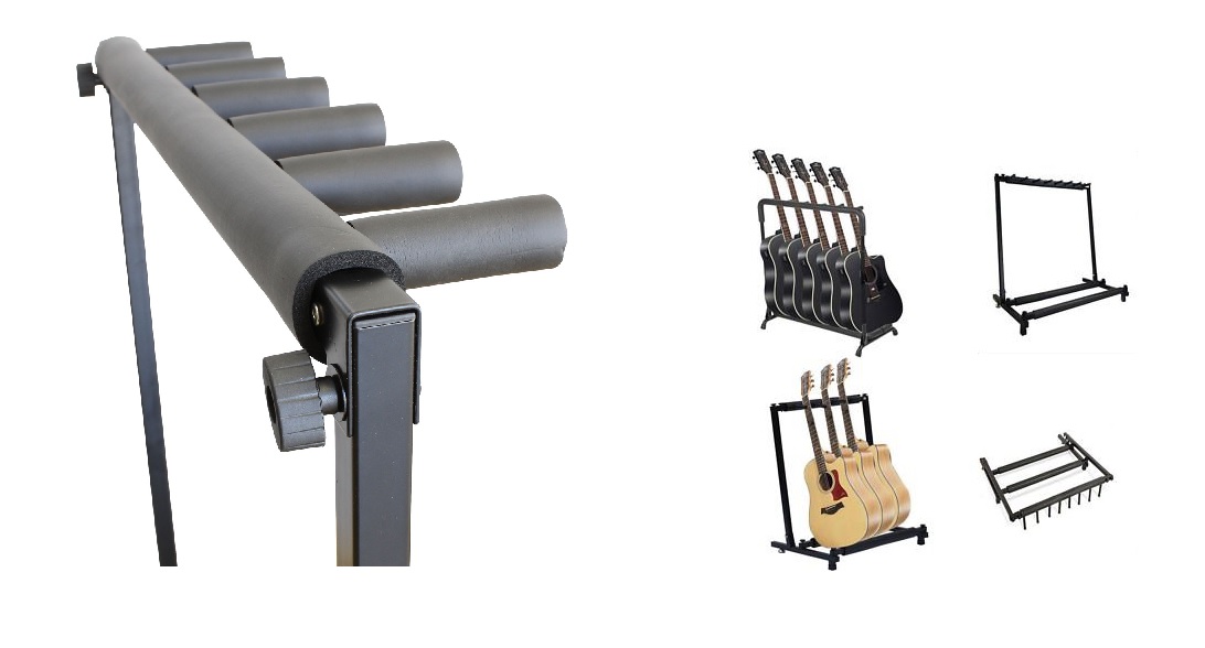 STATYW 5 GITAR STOJAK GITAROWY SKŁADANY - METALOWY Marka 6strun