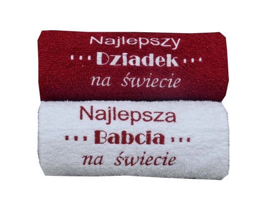 Zestaw 2 Ręczniki 70x140 Twój HAFT Ślub ROCZNICA Marka FUZJA