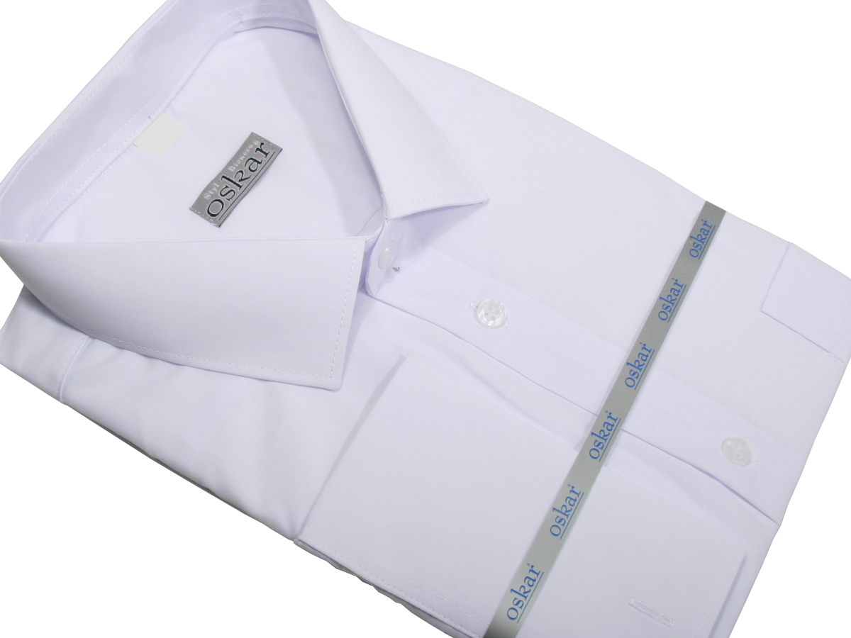 KOSZULA BIAŁA KLASYCZNA SPINKA/GUZIK 44 188-194 Rozmiar kołnierzyka 44