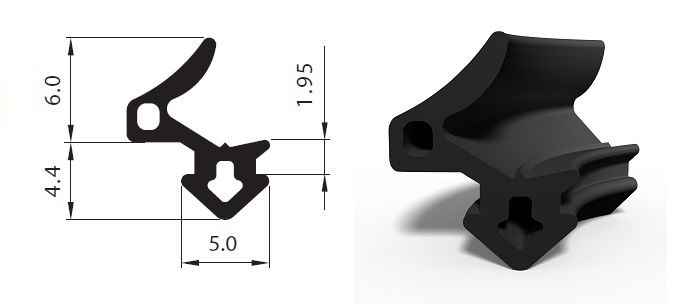 Uszczelka uszczelki do okien PCV S-1188 GEALAN Kod producenta S-1188