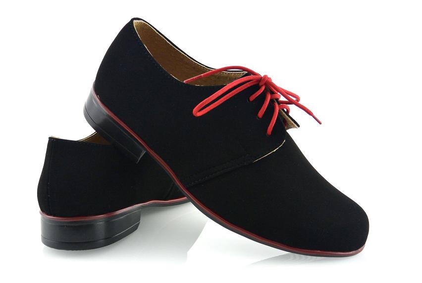 POLSKIE GRANATOWE mokasyny półbuty wizytowe r.32 Długość wkładki wew. 22 cm