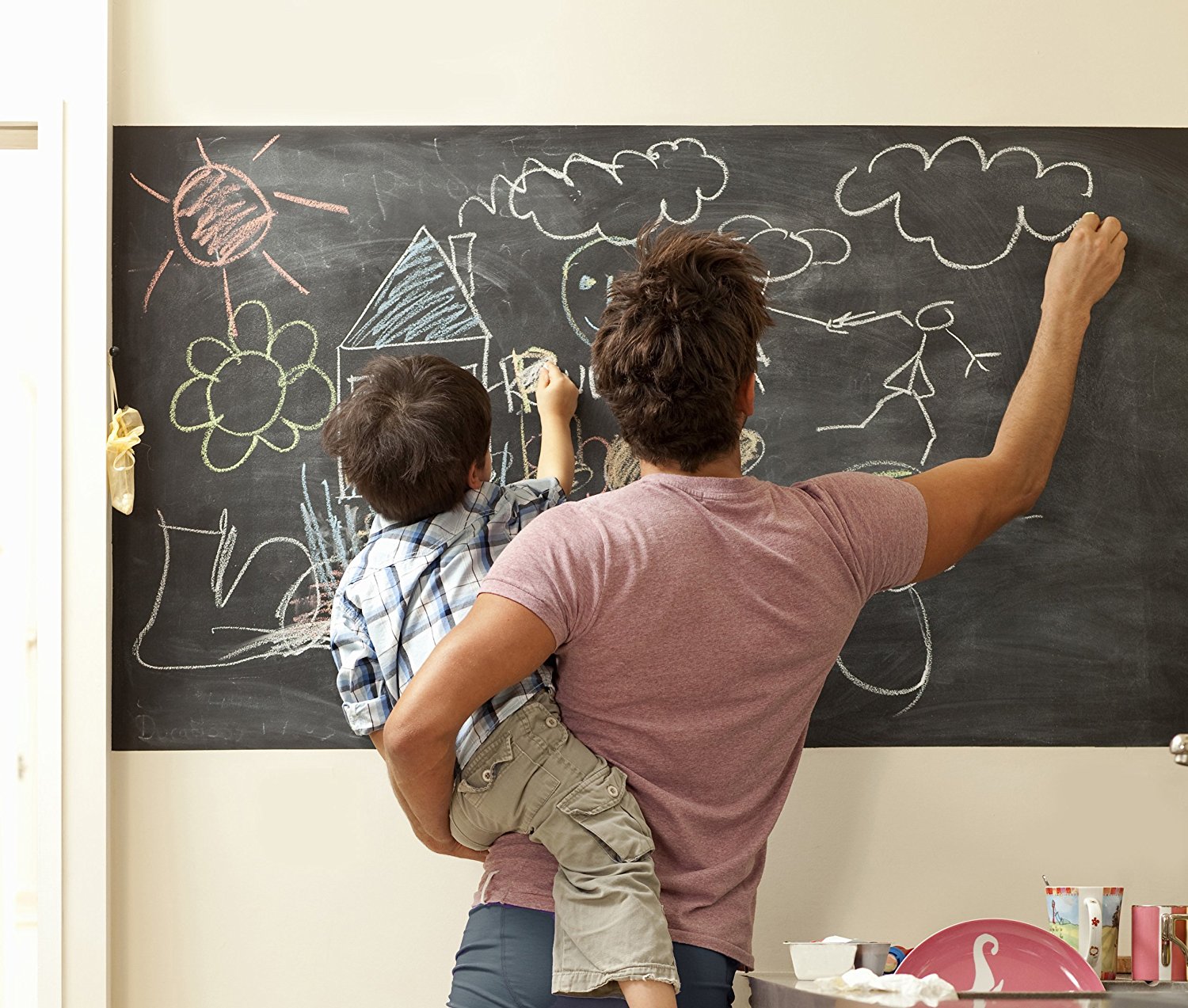 TABLICA KREDOWA SAMOPRZYLEPNA 45X200 + KREDA C84 Materiał inny