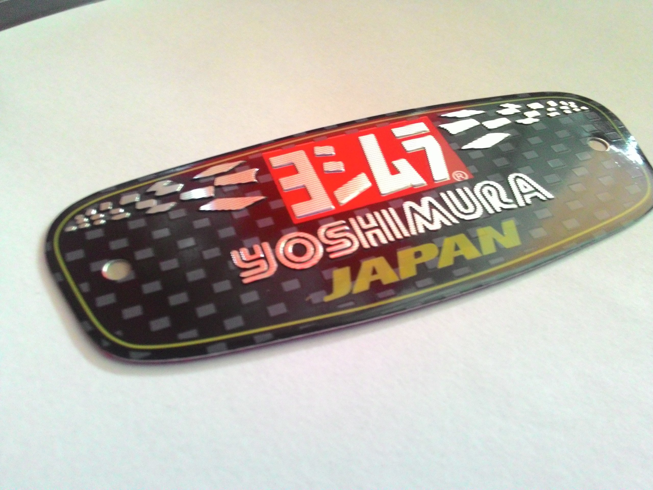 EMBLEMAT ZNACZEK TŁUMIK ALUMINIUM YOSHIMURA japan Producent Yoshimura