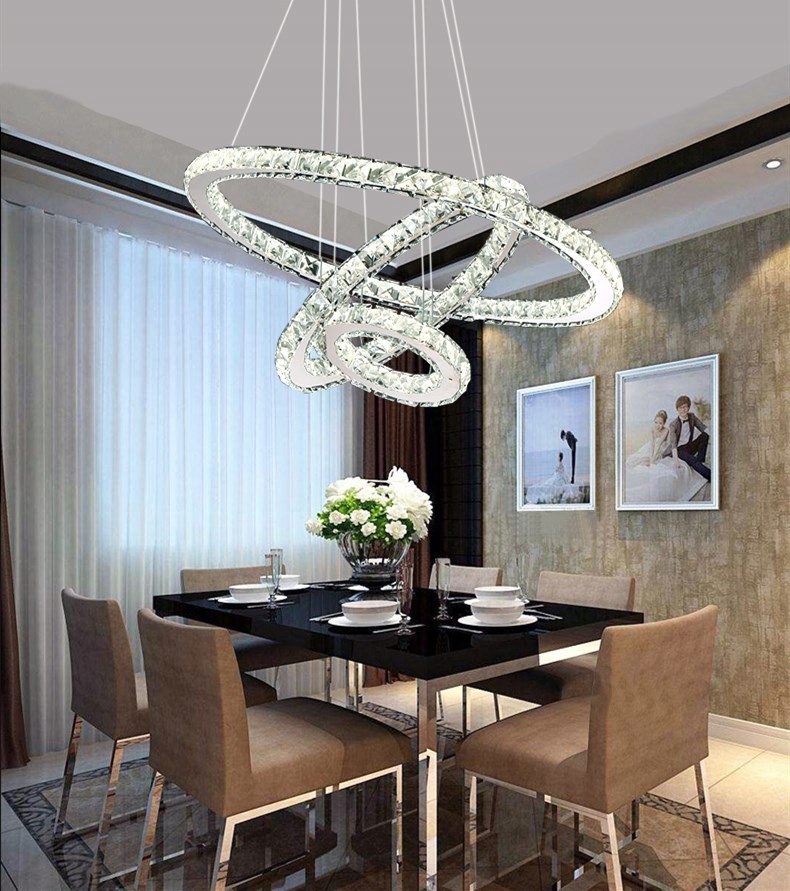 Lampa żyrandol LED 3 RINGI 4000K-6500K MULTIKOLOR Rodzaj gwintu zintegrowane źródło LED