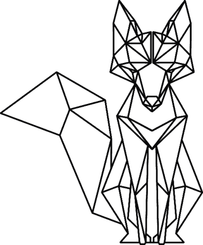 

Szablon malarski Lis geometryczny 70x58 cm