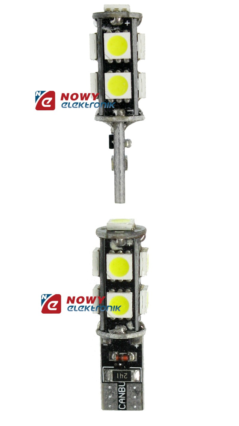 Led diod lampa T10 W5W 5 st 5050 SMD dioder canbus 2-pack