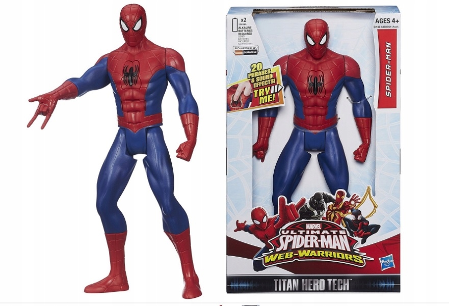 Figurka Spiderman Oryginał od Hasbro 26cm Dźwięki