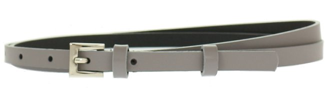 

Pasek do spodni sukienki Skórzany Damski 1CM Szary
