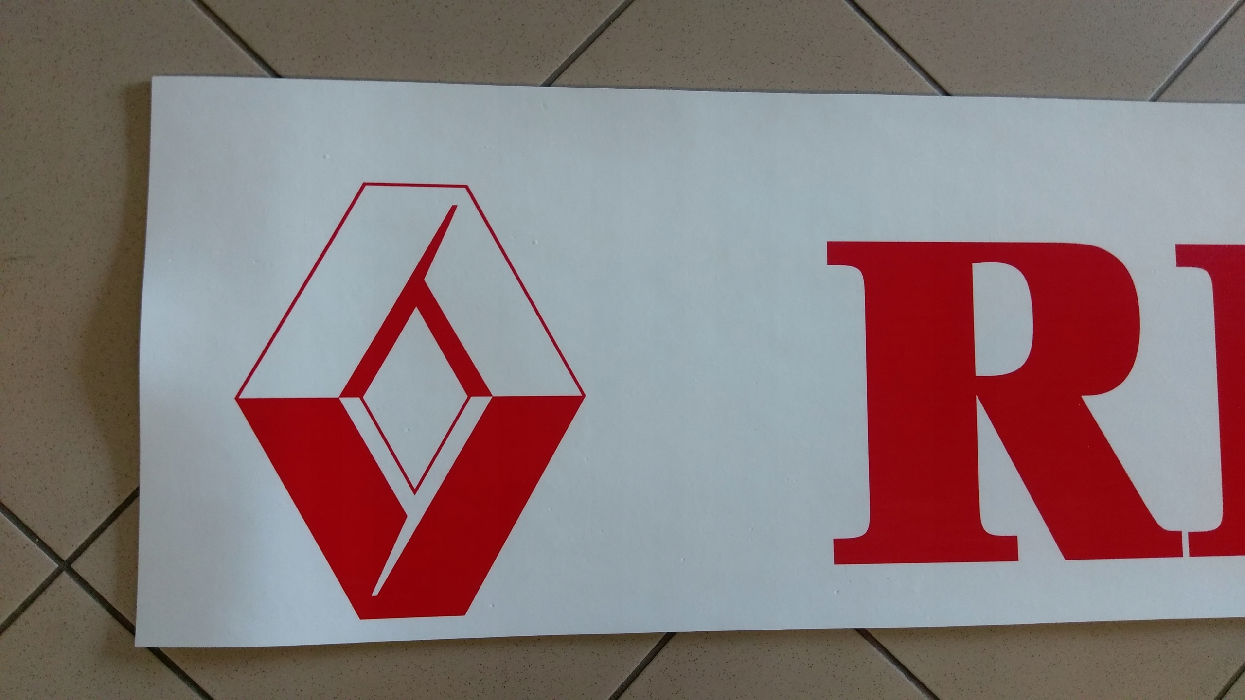 Chlapacz fartuch naczepy przyczepy RENAULT bialy Installation side Rear