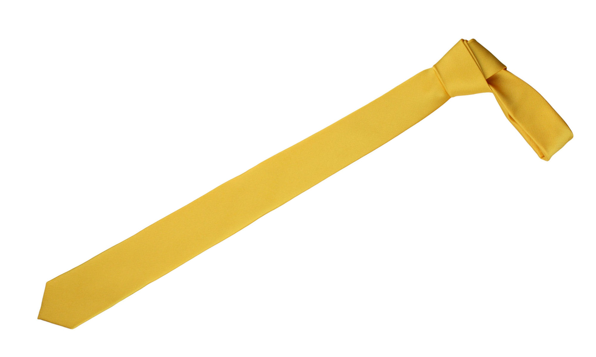 KRAWAT MĘSKI ŚLEDŹ CIENKI SLIM - JASNY BURSZTYNOWY Płeć Produkt męski