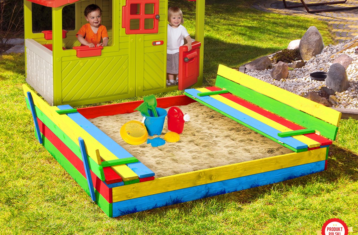 ZESTAW PIASKOWNICA +STOLIK Z ŁAWECZKAMI+PIŁKA Marka inna