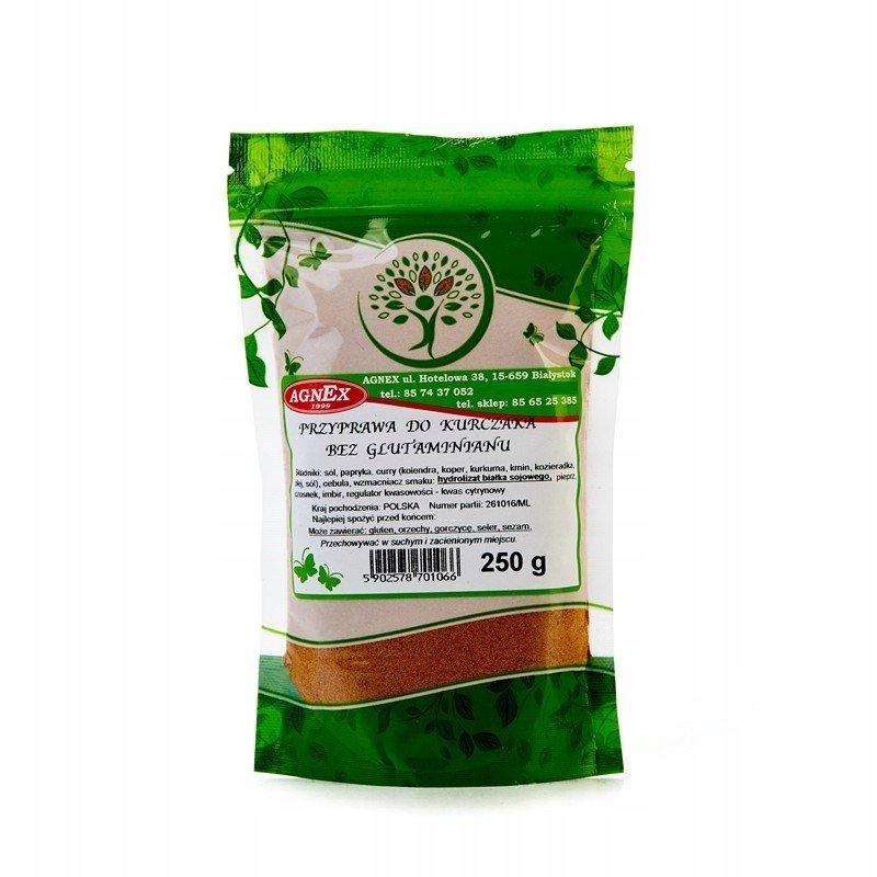 PRZYPRAWA DO KURCZAKA bez glutaminianu 250g AGNEX