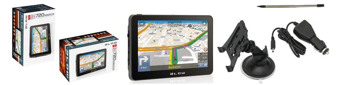 NAWIGACJA BLOW GPS720 7 CALI DOŻYWOTNIO MAPY EU PL Pamięć wewnętrzna 8 GB