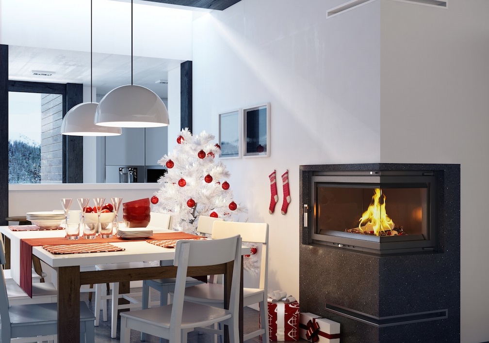 WKŁAD KOMINKOWY narożny kratki OLIWIA 18 prawy BS Zakres klas efektywności energetycznej A++ - G