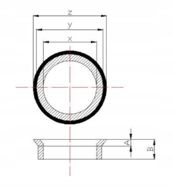 Czarne PIERŚCIEŃ CENTRUJĄCY 76,1/74,1 Producent Inny