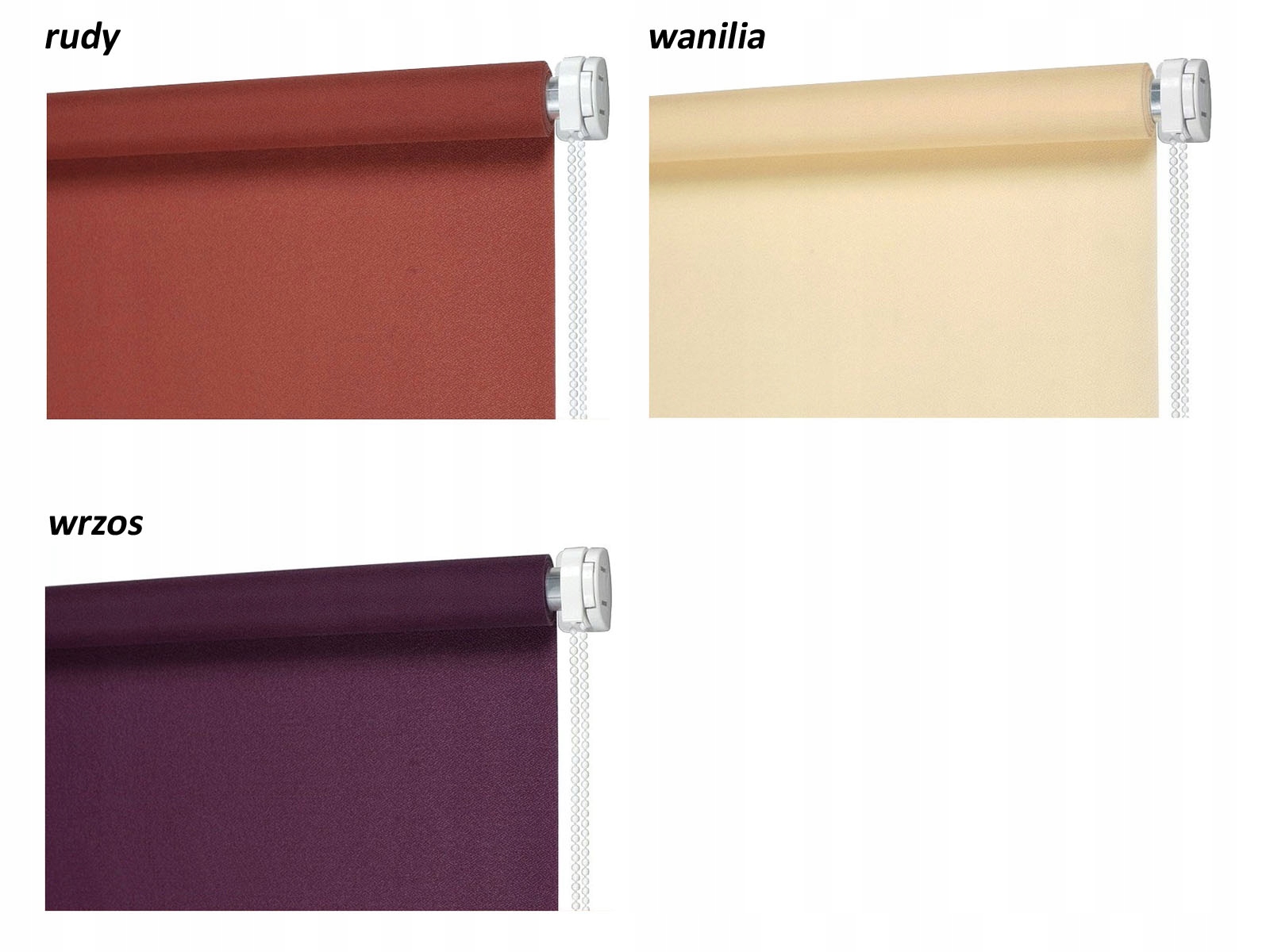 KOMPLETNA MINI ROLETA RÓŻNE KOLORY 68x215cm Długość 215 cm