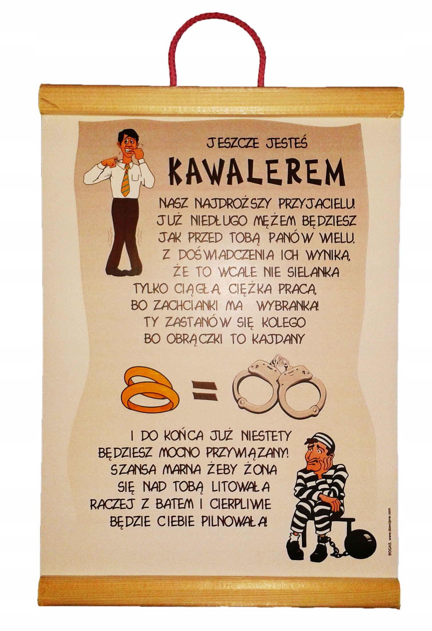

Kartka, Dyplom, na Wieczór Kawalerski