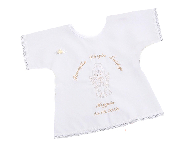 SZATKA ДЛЯ КРЕЩЕНИЯ HAFTOWANA Имя, Дата крещения, Вышивка