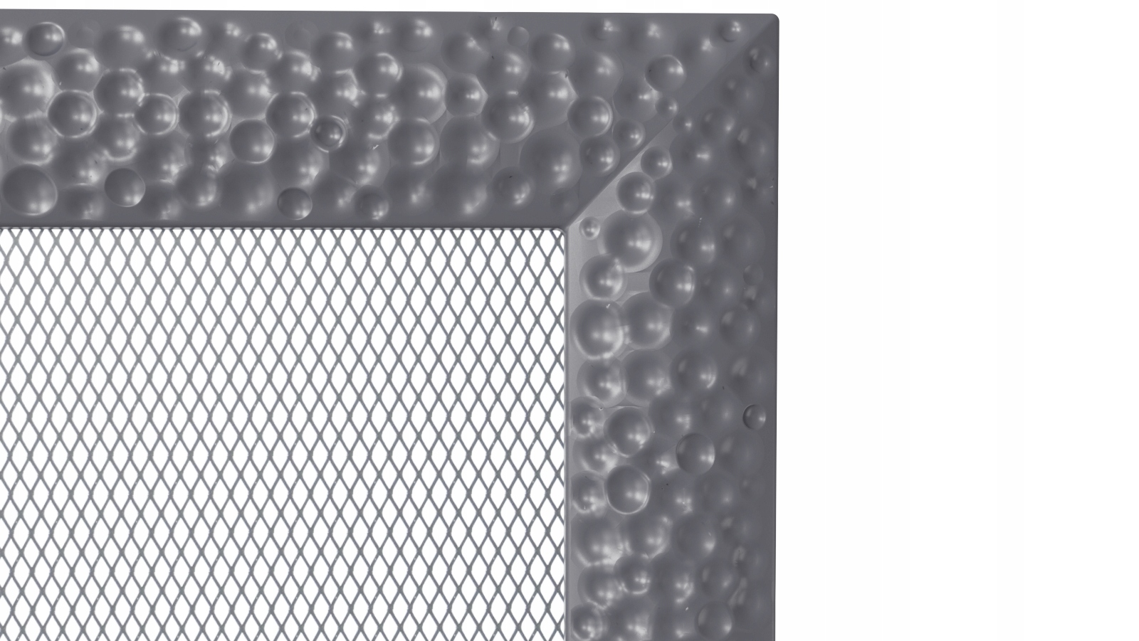 Krbová ventilačná mriežka Venus 22x30 grafitová