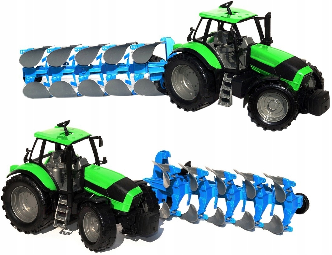 NOWY MODEL _ 53cm TRAKTOR + PRZYCZEPA OPRYSKIWACZ Wiek dziecka 3 lata +