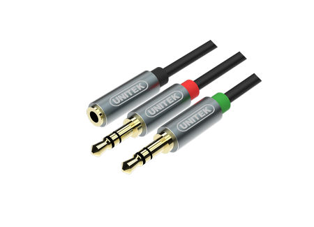 

adapter rozdzielacz słuchawek mikrofonu mini jack
