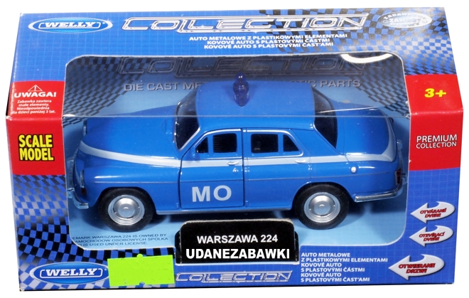 METALOWE AUTO SAMOCHÓD WARSZAWA MO MILICJA PRL Model WARSZAWA MO 224