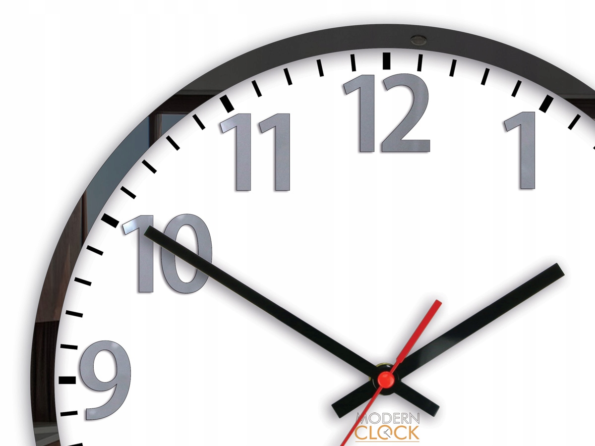 Zegar ścienny LOUIS KLASYCZNY cichy czytelny NOWY Marka ModernClock