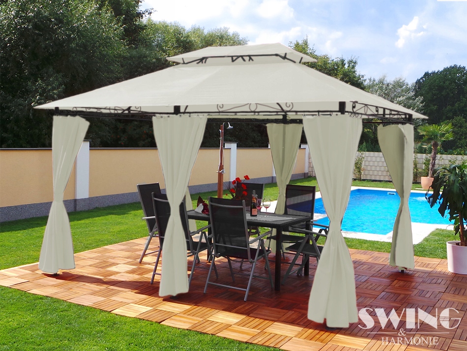 PAWILON MINZO POSZYCIE DACHU ŚCIANKI Szerokość 3 m