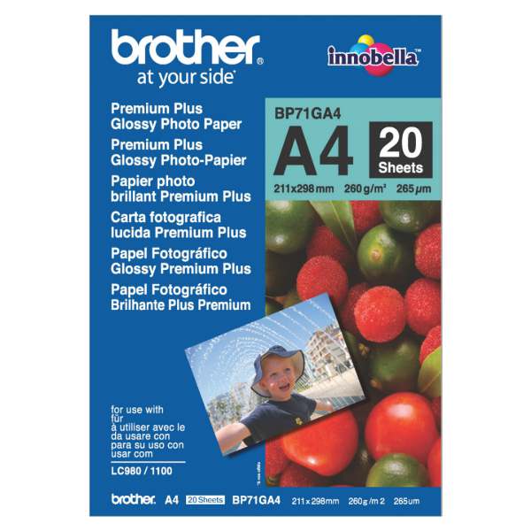 

Papier foto Brother BP71GA4 A4 260g 20ark