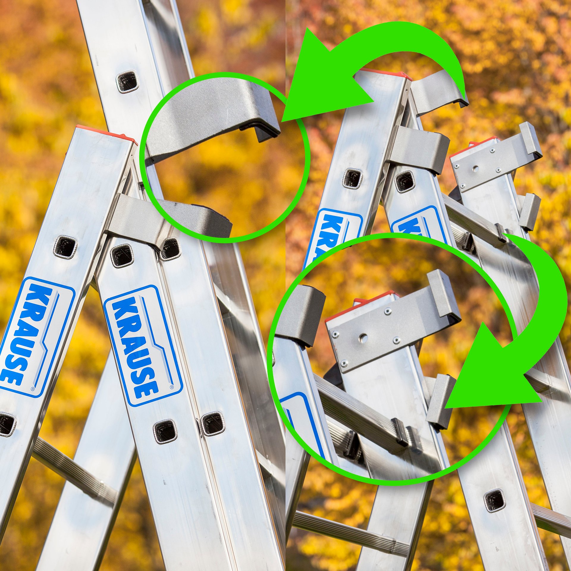 Drabina aluminiowa 3x14 KRAUSE PROFESSIONAL+TRIGON Materiał aluminium