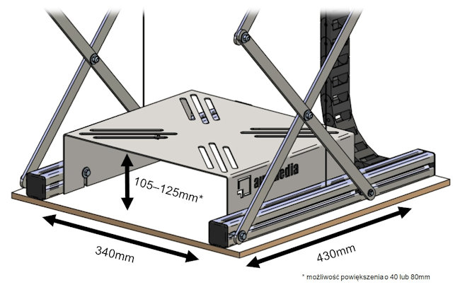 Winda sufitowa do projektora AUX MEDIA Pro PLUS Marka Inna