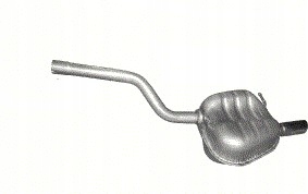 24.84 - Задній глушник Skoda Octavia II а. 1,6 + хомут
