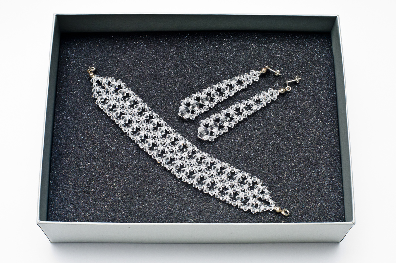

komplet biżuterii Swarovski el. Srebro kryształ