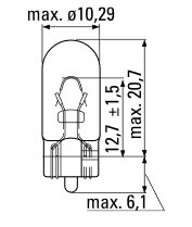 ŻARÓWKA CAŁOSZKLANA TUNGSRAM WY5W ŻÓŁTA Zastosowanie kierunkowskazy