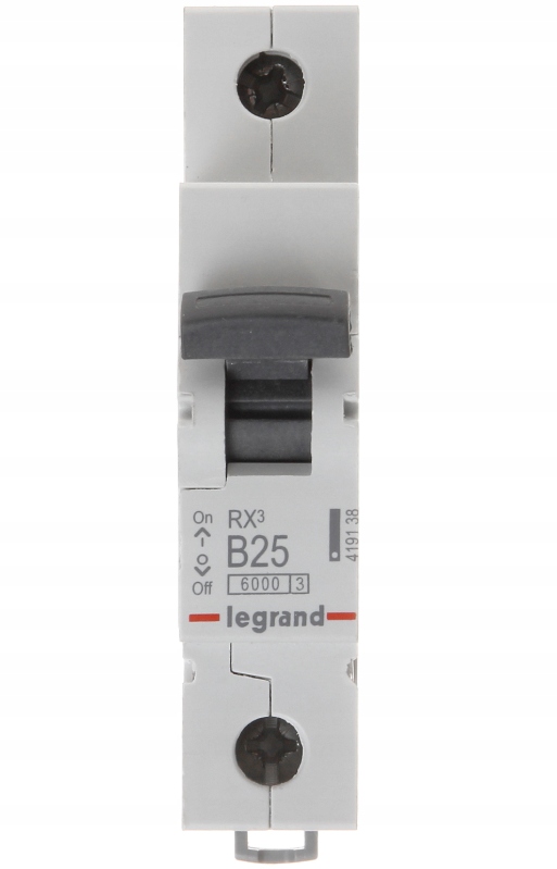 

Legrand RX3 Wyłącznik Nadprądowy 1P B25A S301