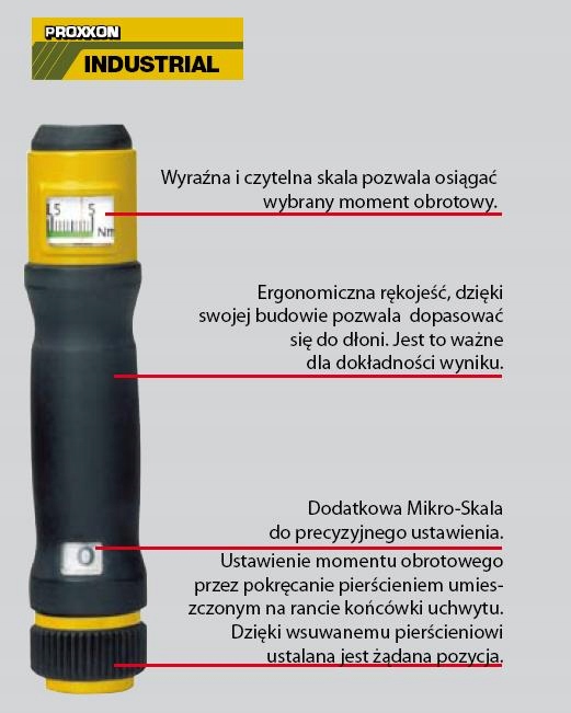 Klucz dynamometryczny Proxxon PR23351 3/8 20-100nm EAN (GTIN) 4006274233515