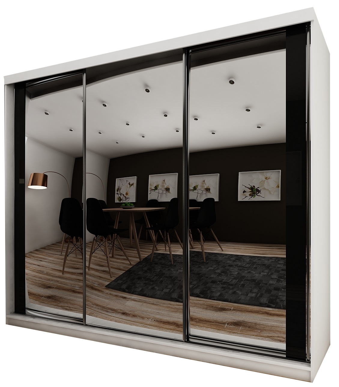 Skříň posuvná Barcelona B-30 250 Bílá Sonoma