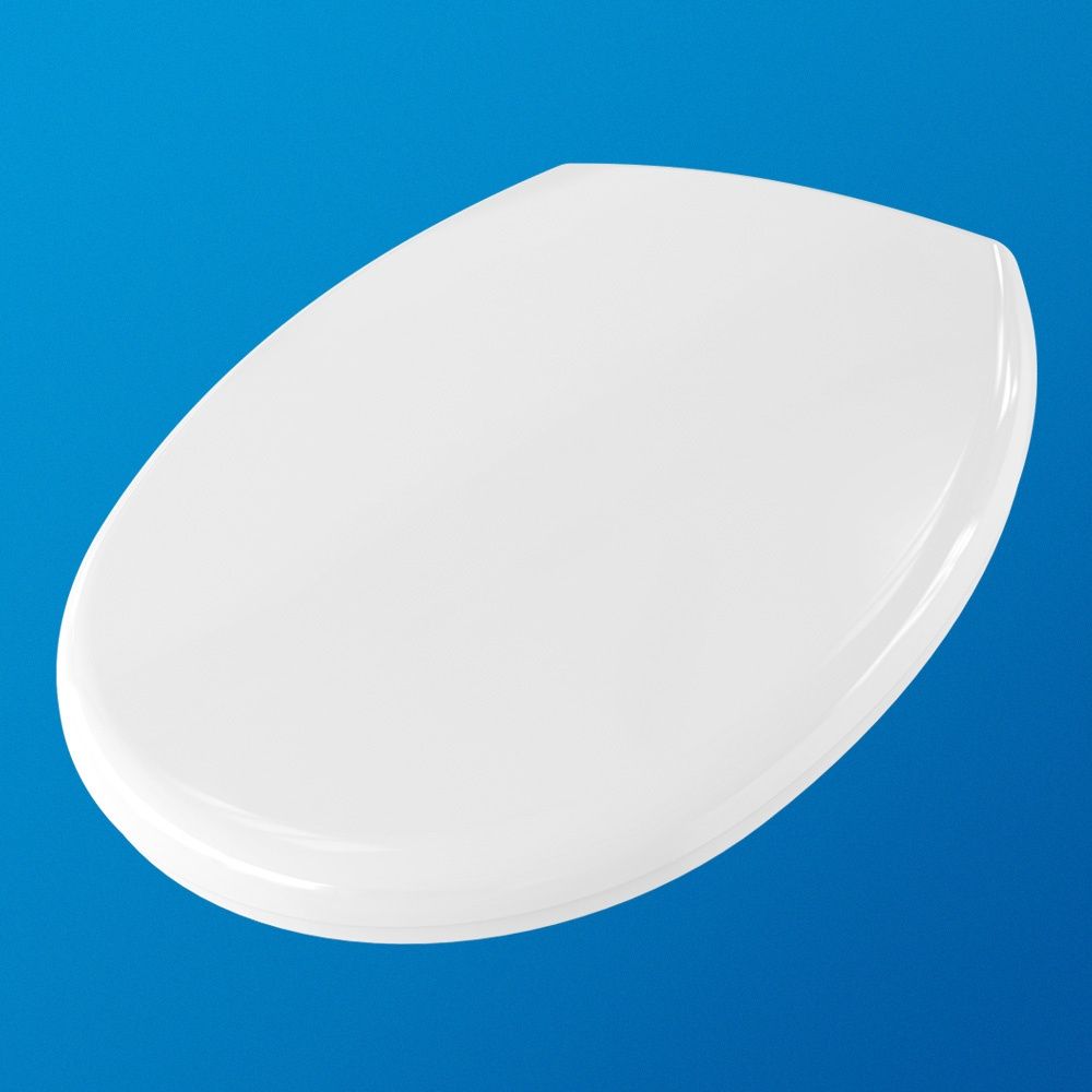 TRADYCYJNA DESKA SEDESOWA Z DUROPLASTU ZAWIASY METALOWE SANIT-PLAST 42x36CM Marka Sanit-Plast