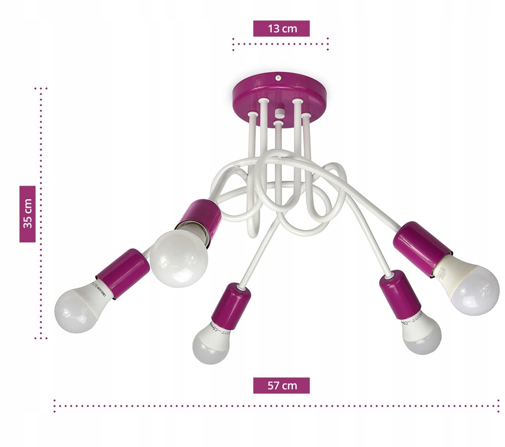 LAMPA SUFITOWA PLAFONIERA DLA DZIECI 261-5 Kolory Bohater brak