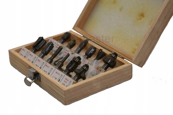 12-ELEMENTOWY ZESTAW FREZÓW DO DREWNA FREZY Marka Falon-Tech