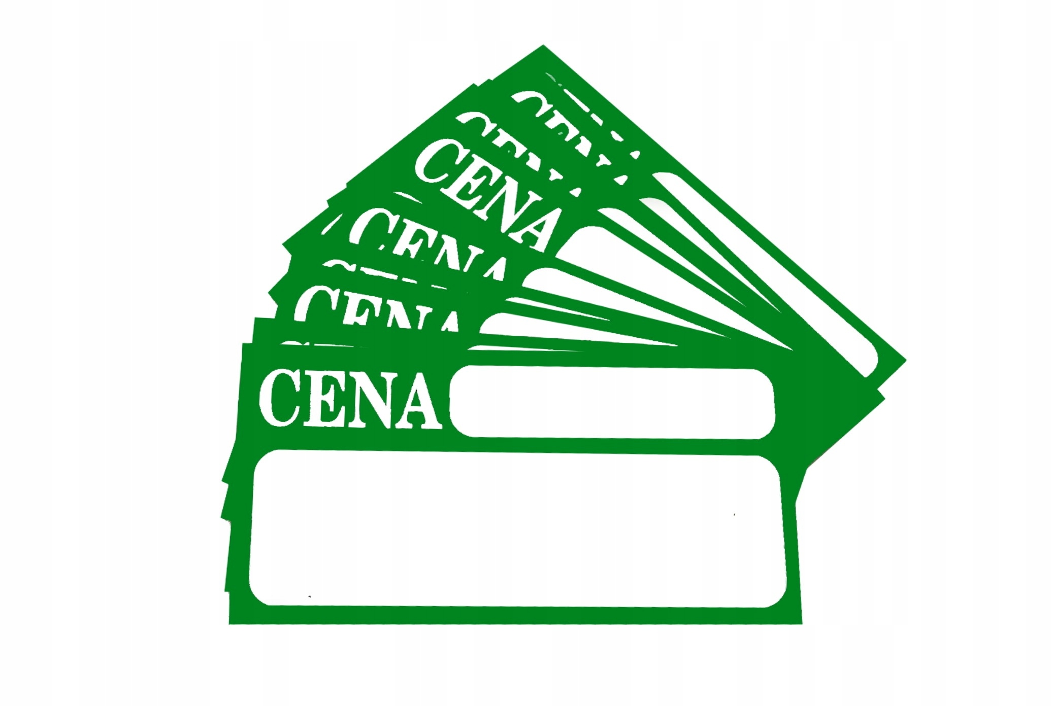 

Etykiety cenówki kartonowe (do listw) 100 sztuk