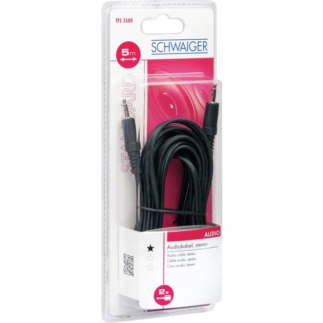 

Kabel Aux Audio Mini Jack 3,5 Przewód Stereo 5 m