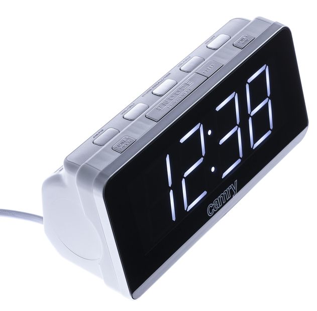 RADIOBUDZIK SIECIOWY AM FM 2 ALARMY ZEGAR DRZEMKA Zasilanie sieciowe