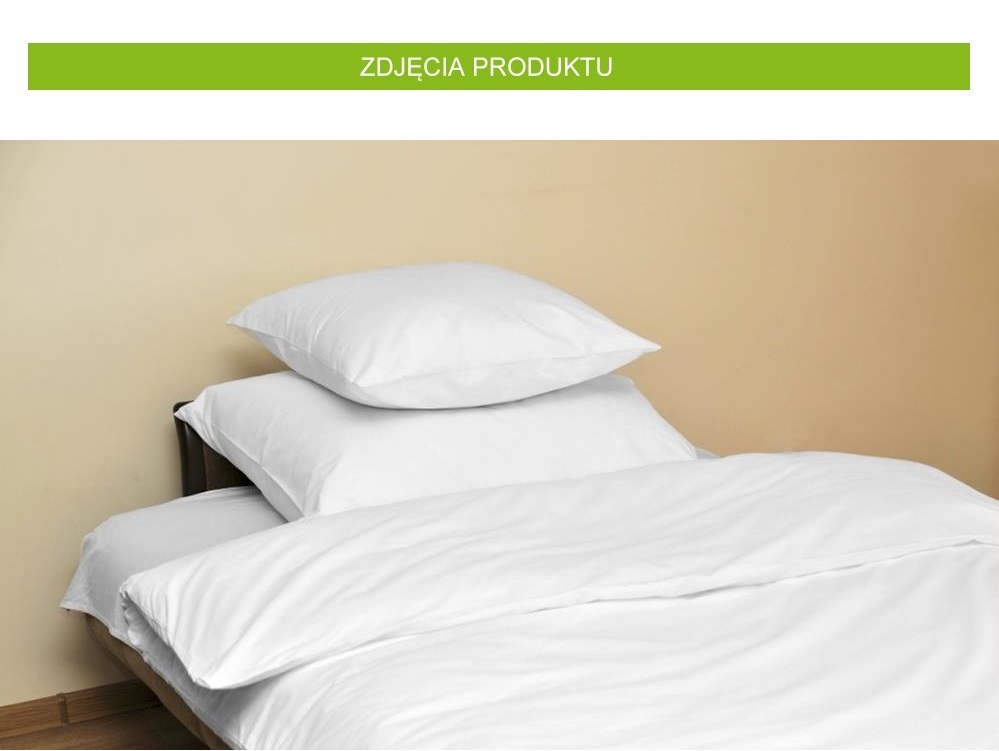 POŚCIEL BIAŁA HOTELOWA DOM 140x200 BAWEŁNA GŁADKA Marka inna