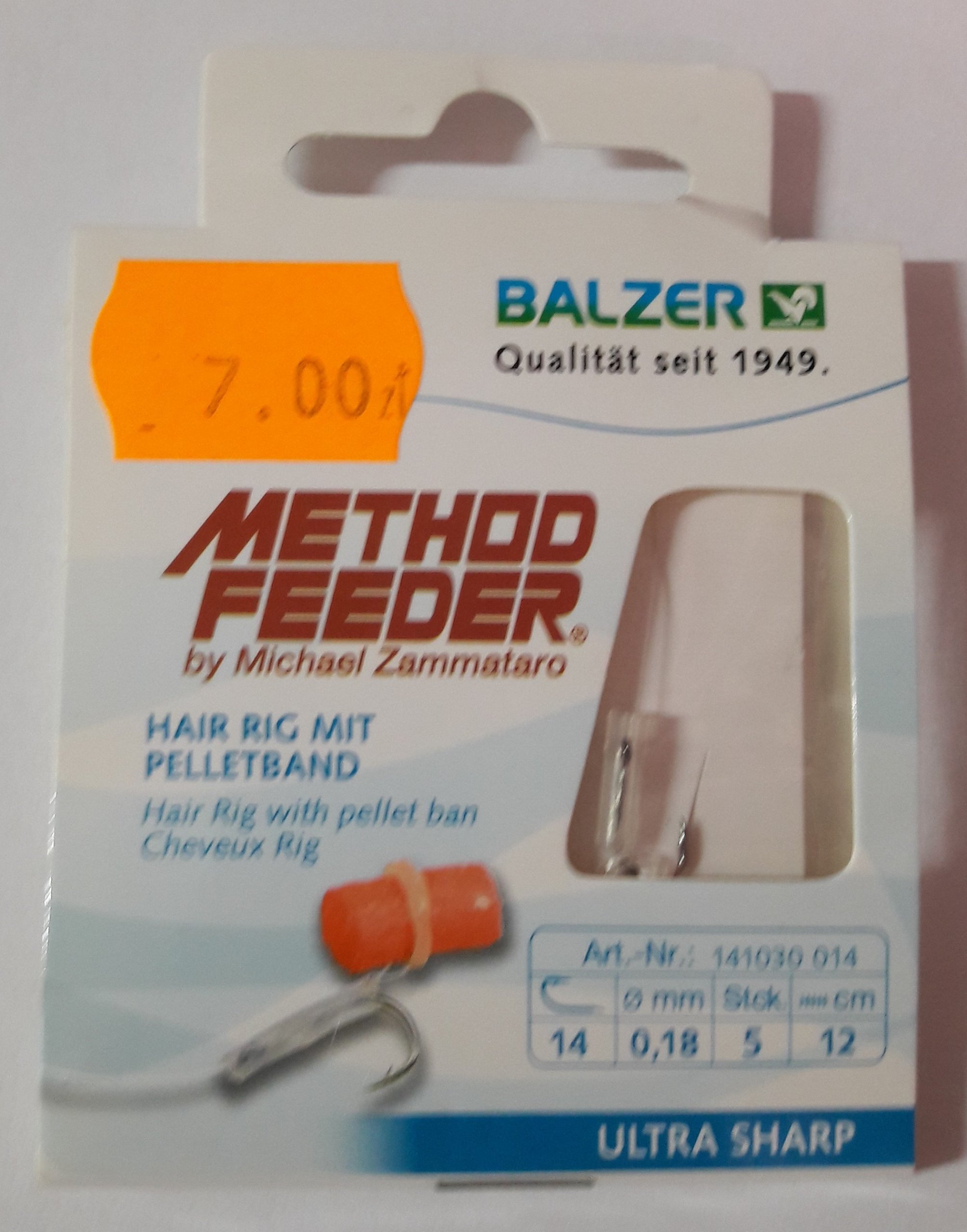 Haki z przyponami Method Feeder Pellet – hak nr 14